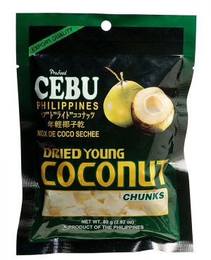 Profood Cebu Brand Dried Young Coconut Chunks 80g