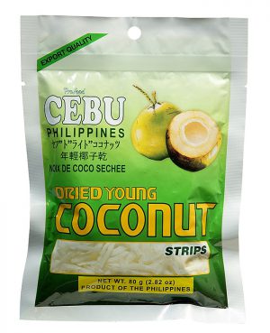 Profood Cebu Brand Dried Young Coconut Strips 80g