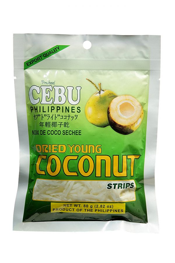 Profood Cebu Brand Dried Young Coconut Strips 80g