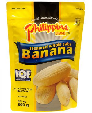 Philippine Brand IQF Steamed Whole Saba Banana 600g