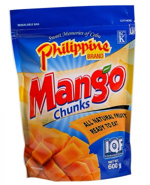 Philippine Brand IQF Mango Chunks 600g