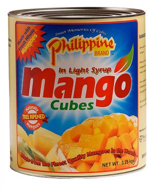 Philippine Brand Mango Cubes in Light Syrup 3.25kg