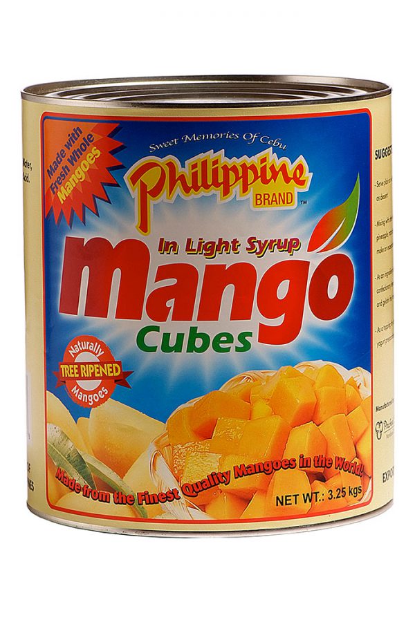 Philippine Brand Mango Cubes in Light Syrup 3.25kg