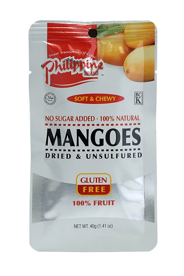 Philippine Brand Dried Soft and Chewy Mangoes 40g