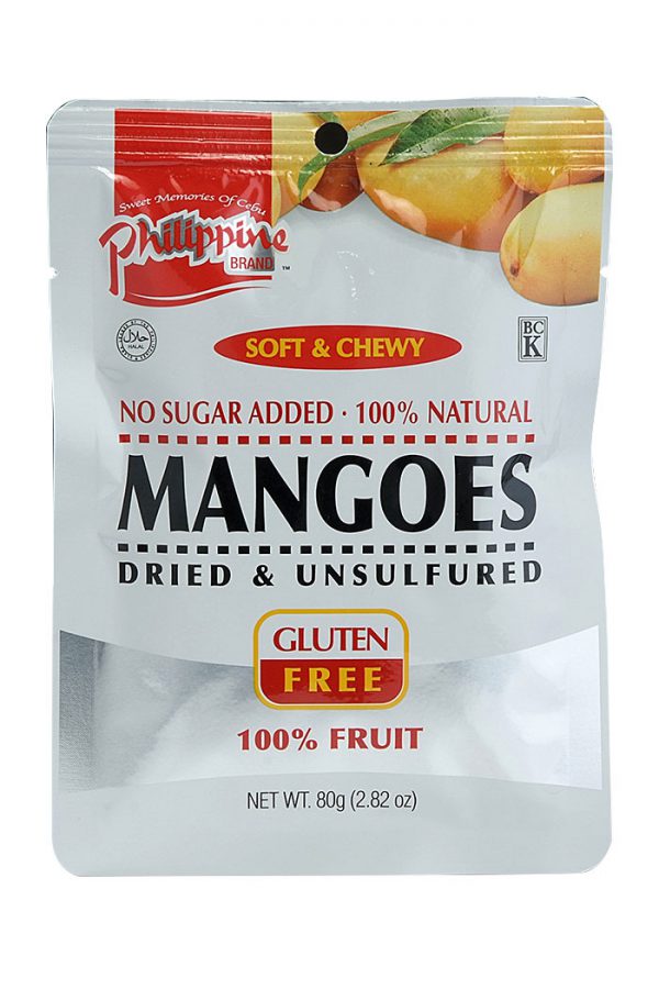Philippine Brand Dried Soft and Chewy Mangoes 80g
