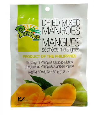 Paradise Brand Dried Mixed Mangoes 80g