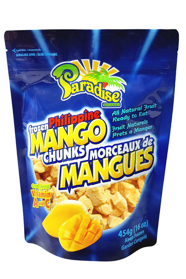 Paradise Brand IQF Mango Chunks 454g
