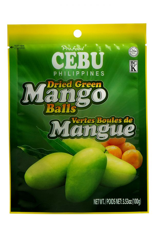 Profood Cebu Brand Dried Green Mango Balls 100g