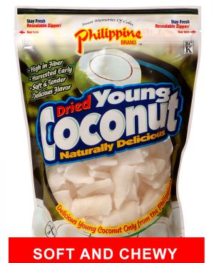 SOFT AND CHEWY Philippine Brand Dried Young Coconut 510g